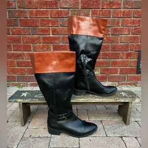 Women’s Black/Brown Tall Boots